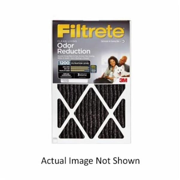 Filtrete 7010240964 Allergen Defense Clean Living Odor Reduction Filter, 1 in H x 16 in W x 25 in D, Import