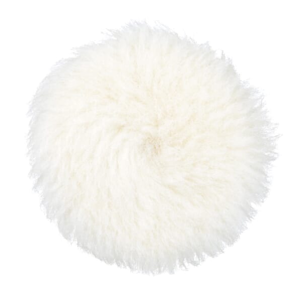 Finesse-it 7000000598 Buffing Foam Pad, 3 in Dia Overall, 0.94 in THK, Hook and Loop Attachment, Wool Pad