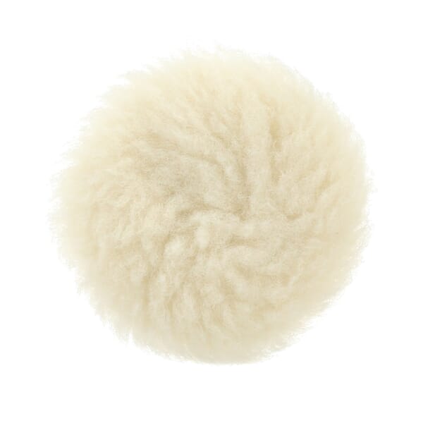 Finesse-it 7000028387 85083 Buffing Pad, 5.25 in OAD, Hook and Loop Attachment, Wool Pad