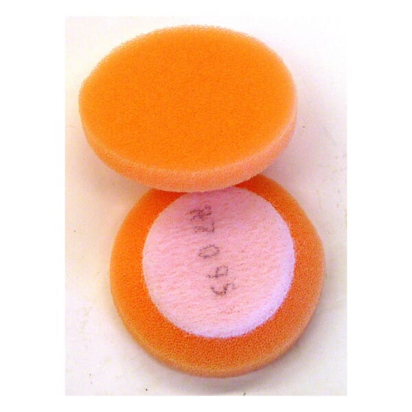 Finesse-it 7000044996 Buffing Foam Pad, 1-1/2 in Dia Overall, Hook and Loop Attachment, Foam Pad