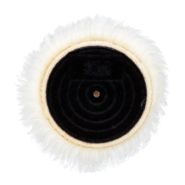 Finesse-it 7000000598 85078 Buffing Pad, 3 in OAD, Hook and Loop Attachment, Wool Pad