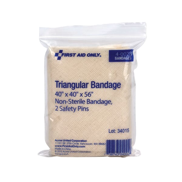 First Aid Only 4-002B Triangular Bandage, Muslin/Fabric