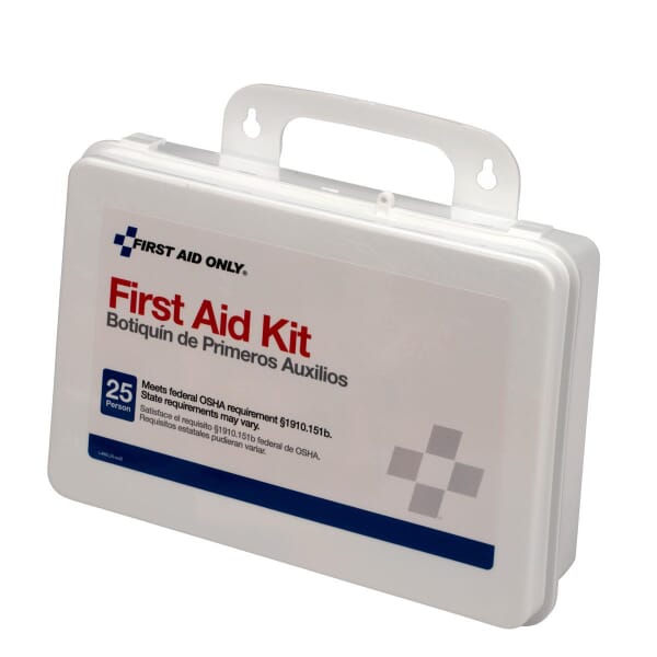 First Aid Only 6430 Compact Portable Weatherproof Type III First Aid Kit, Wall Mount, 143 Components, Plastic Case