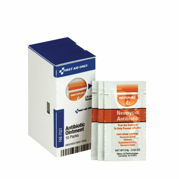 First Aid Only FAE-7021 SmartCompliance Antibiotic Ointment Refill, Box, Neomycin Sulfate