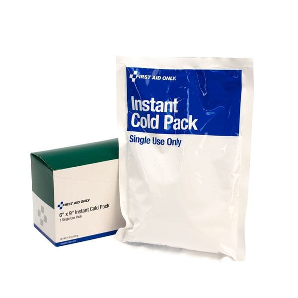 First Aid Only M564-E-084 Instant Cold Pack, 6 in L x 9 in W, Plastic, White