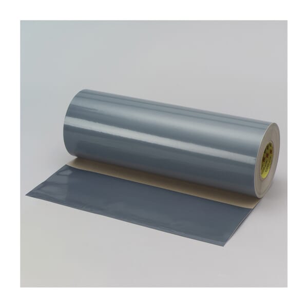 Flexomount 7000028877 Plate Mounting Tape, 36 yd L x 18 in W, 10 mil THK, 2 mil Rubber Adhesive, Vinyl Backing, Gray