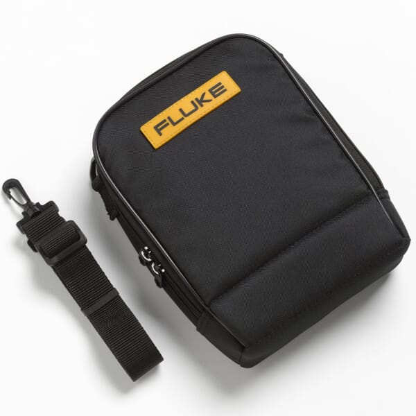 Fluke C115 Soft Zipper Closure Carrying Case, 2 in L x 7 in W x 8.11 in D, Polyester 600D