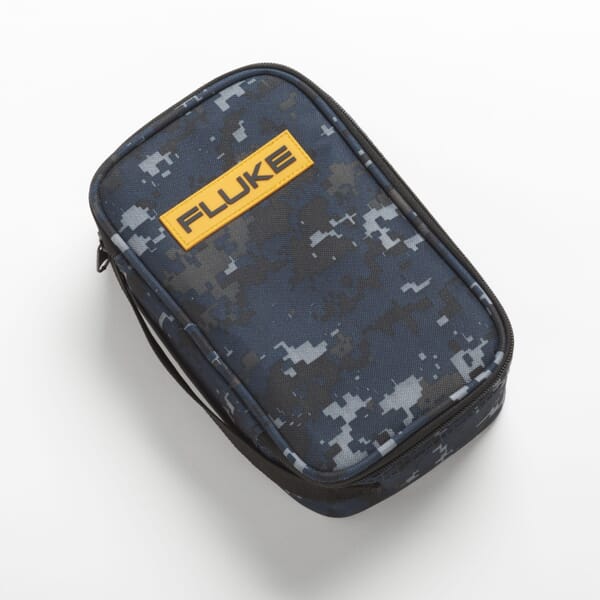 Fluke C25 Large Soft Carrying Case, 8.6 in H x 5 in W x 2.52 in D, Polyester, Black/Yellow