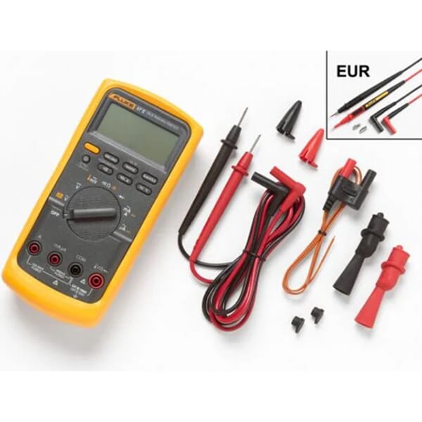 Fluke FLUKE-87-5 Industrial Digital Multimeter, 1000 VAC/VDC, 10 A, 50 MOhm, Analog/Digital Display