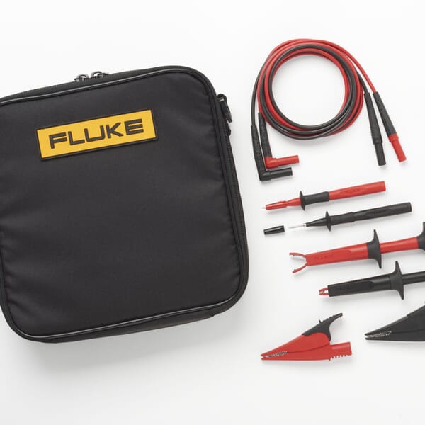 Fluke SureGrip TLK-220 Industrial Test Lead Set, 8 Pieces, For Use With Electrical Tester