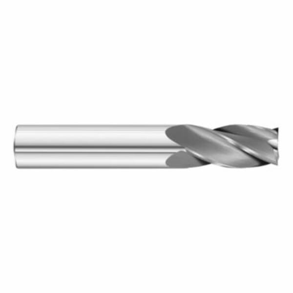 Fullerton 32011 3200 Center Cutting Single End Standard Length Square End End Mill, 3/16 in Dia Cutter, 5/8 in Length of Cut, 4 Flutes, 3/16 in Dia Shank, 2 in OAL, Uncoated