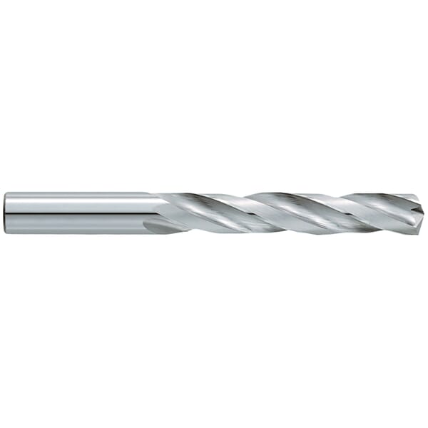 GARR 90790 1100 Jobber Length Drill Bit, 31/64 in Drill - Fraction, 0.4844 in Drill - Decimal Inch, 150 deg Point, Submicron Grain Solid Carbide, Bright