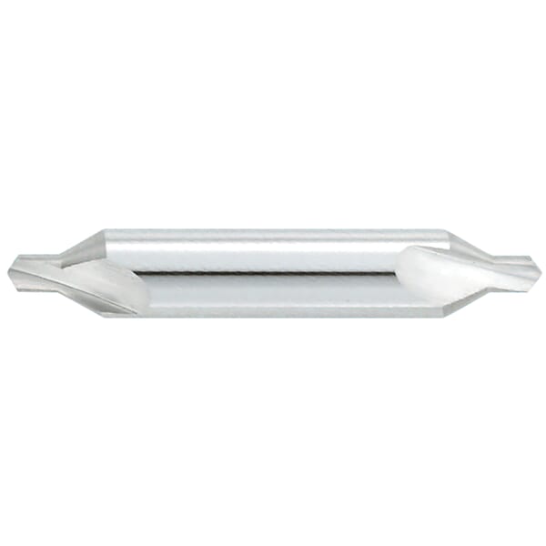 GARR 58040 1400 Combined Drill and Countersink, 60 deg Included Angle, 118 deg Point Angle, Submicron Grain Solid Carbide