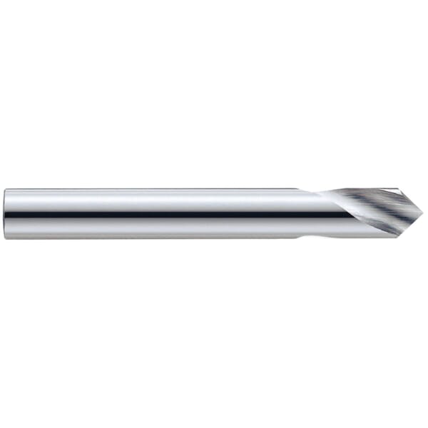 GARR 91684 1600 General Purpose NC Spotting Drill, 9/16 in Dia, 4 in OAL, Submicron Grain Solid Carbide, Uncoated