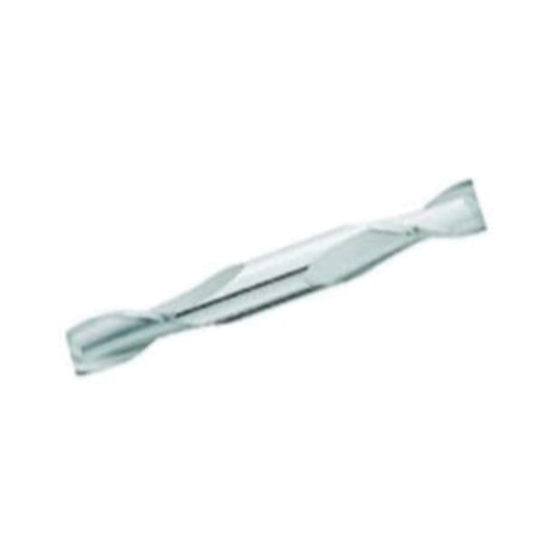 GARR 05610 865M Center Cutting Stub Length Double End Square End Mill, 7 mm Dia Cutter, 12 mm Length of Cut, 2 Flutes, 7 mm Dia Shank, 65 mm OAL, Uncoated