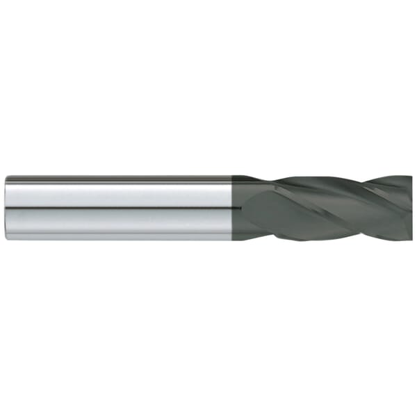 GARR 10118 210D Center Cutting Square End Standard Length High Performance End Mill, 3/16 in Dia Cutter, 5/8 in Length of Cut, 4 Flutes, 3/16 in Dia Shank, 2 in OAL, Crystalline Diamond Coated