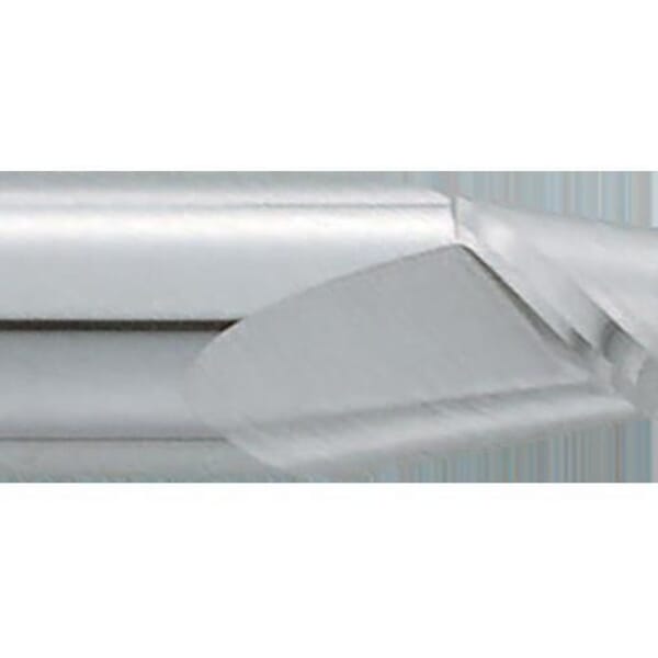 GARR 85160 242M Center Cutting Square End High Performance End Mill, 1/8 in Dia Cutter, 1/4 in Length of Cut, 2 Flutes, 1/8 in Dia Shank, 1-1/2 in OAL, Uncoated