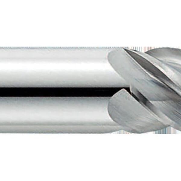 GARR 52520 255M Center Cutting Square End Mill, 7/16 in Dia Cutter, 1 in Length of Cut, 5 Flutes, 7/16 in Dia Shank, 2-3/4 in OAL, Uncoated