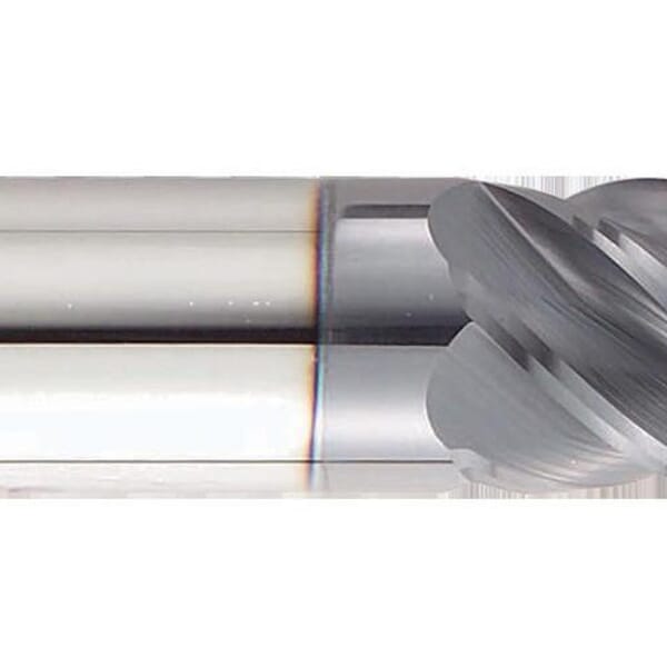 GARR 83947 255RA Center Cutting High Performance Single End Mill, 5/16 in Dia Cutter, 0.02 in Corner Radius, 13/16 in Length of Cut, 5 Flutes, 5/16 in Dia Shank, 2-1/2 in OAL, AlTiN/X.CEED Coated