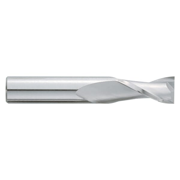 GARR 25050 280M Center Cutting Square End Standard Length End Mill, 1/4 in Dia Cutter, 3/4 in Length of Cut, 2 Flutes, 1/4 in Dia Shank, 2-1/2 in OAL, Uncoated