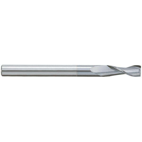 GARR 41084 620MC Center Cutting Extra Length Square End Mill, 1/4 in Dia Cutter, 1 in Length of Cut, 2 Flutes, 1/4 in Dia Shank, 4 in OAL, TiCN Coated