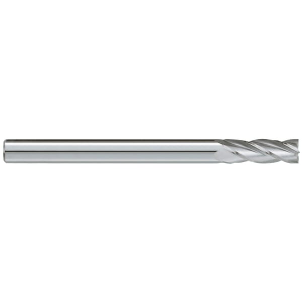 GARR 94130 650M Center Cutting Extra Length Square End Standard Length End Mill, 6 mm Dia Cutter, 38 mm Length of Cut, 4 Flutes, 6 mm Dia Shank, 150 mm OAL, Uncoated