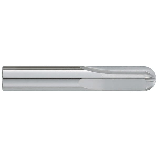GARR 84237 334M Center Cutting Standard Length Ball End Mill, 3/8 in Dia Cutter, 4 Flutes, 3/8 in Dia Shank, 2-1/2 in OAL, TiAlN Coated