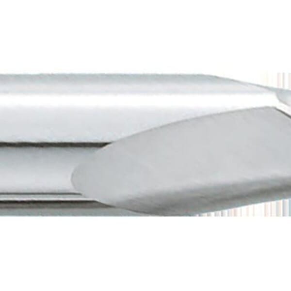 GARR 03530 980M Ball End Center Cutting Single End Stub Length End Mill, 2 mm Dia Cutter, 4 mm Length of Cut, 2 Flutes, 3 mm Dia Shank, 38 mm OAL, Uncoated