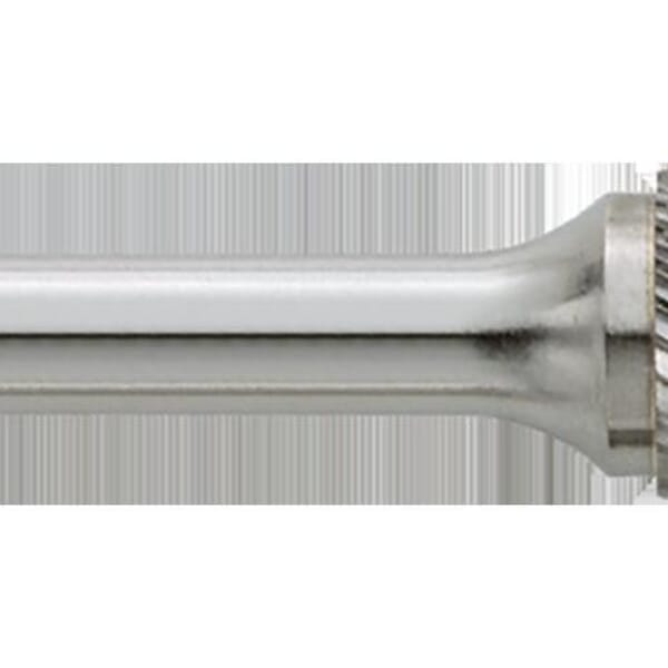 GARR 60052 SA Series Standard Rotary File/Burr, No End Cut End, Cylindrical Head, 7/16 in Dia Head, 1 in L of Cut, Double Cut