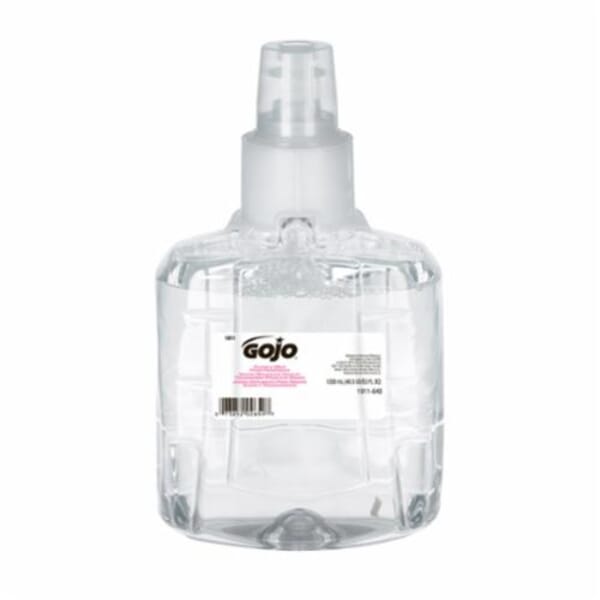 GOJO 1911-02 LTX-12 Mild Handwash, 1200 mL Nominal, Dispenser Refill Package, Foam Form, Fragrance-Free/Soapy Odor/Scent, Clear/Colorless to Pale Yellow