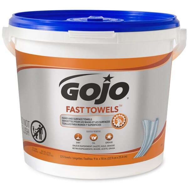 GOJO FAST WIPES 6299-02 Fast Towel, Polypropylene, Blue/Clear/Clear to Pale Yellow