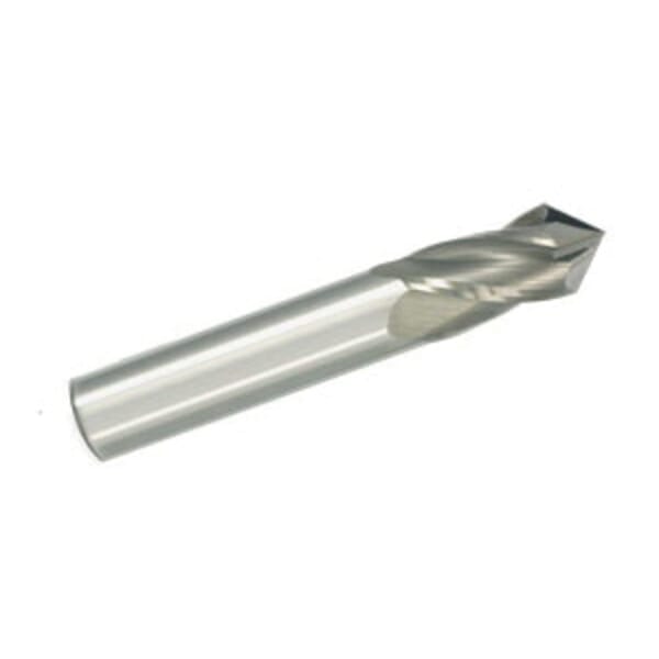 GARR 57384 Center Cutting Drill Mill, 3 mm Dia, 100 deg Point, 4 Flutes, 12 mm L Flute, 12 mm L of Cut, 38 mm OAL, Bright