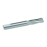 GARR 80380 230R Center Cutting Single End Standard Length End Mill, 5/8 in Dia Cutter, 0.02 in Corner Radius, 1-1/4 in Length of Cut, 4 Flutes, 5/8 in Dia Shank, 3-1/2 in OAL, TiAlN Coated