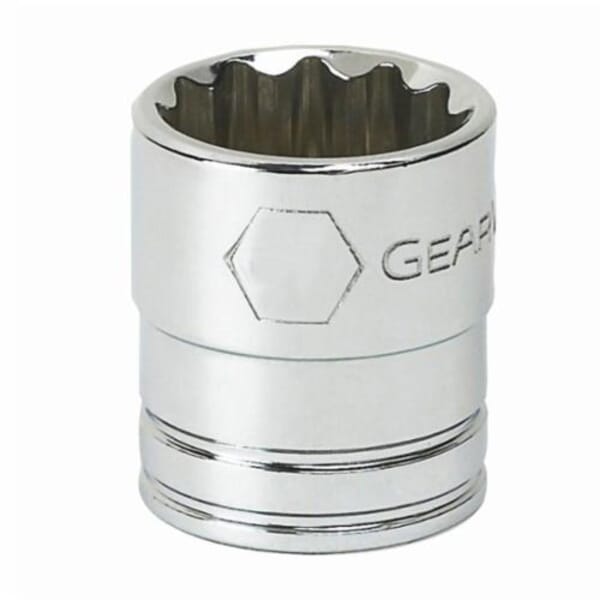 GEARWRENCH 80496 Standard Length Socket, 3/8 in Square Drive, 1/4 in, 12 Points