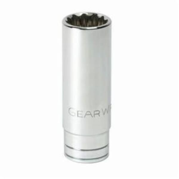 GEARWRENCH 80366 Deep Length Socket, 3/8 in, 7/16 in, 6 Points