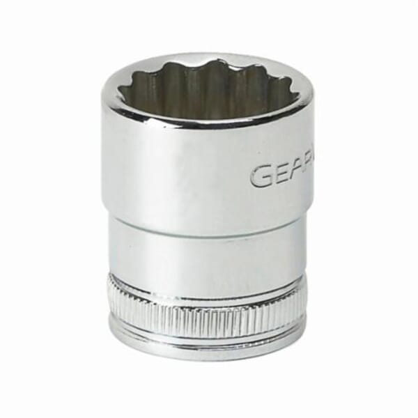 GEARWRENCH 80386 Standard Length Socket, 3/8 in Square Drive, 18 mm, 6 Points