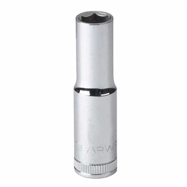 GEARWRENCH 80392 Deep Length Socket, 3/8 in Square Drive, 10 mm, 6 Points