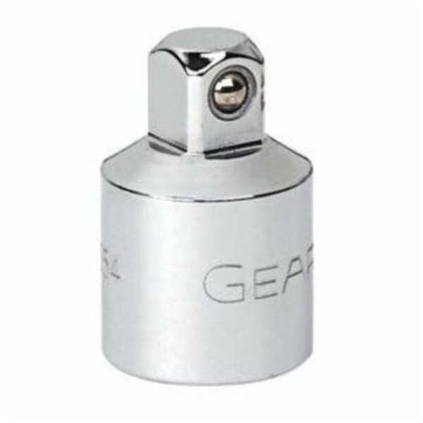 GEARWRENCH 81127 Drive Adapter, Polished Chrome, 3/8 in Male Drive, 1/4 in Female Drive, Female x Male Adapter, Alloy Steel