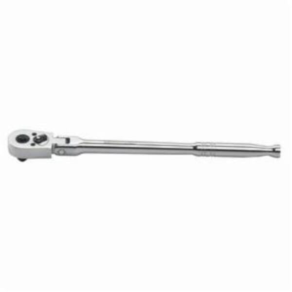 GEARWRENCH 81219 Flexible Hand Ratchet, 3/8 in Drive, Teardrop Head, 10.3 in OAL, Steel, Polished Chrome, ASME B107.10