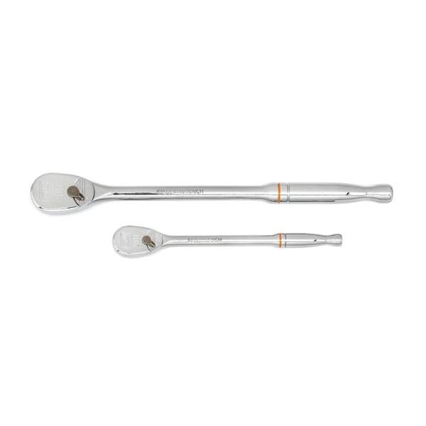 GEARWRENCH 90T 81268T 2-Piece Ratchet Set, 1/4 in, 3/8 in Drive, Teardrop Head, 2 Pieces, Alloy Steel, Polished Chrome
