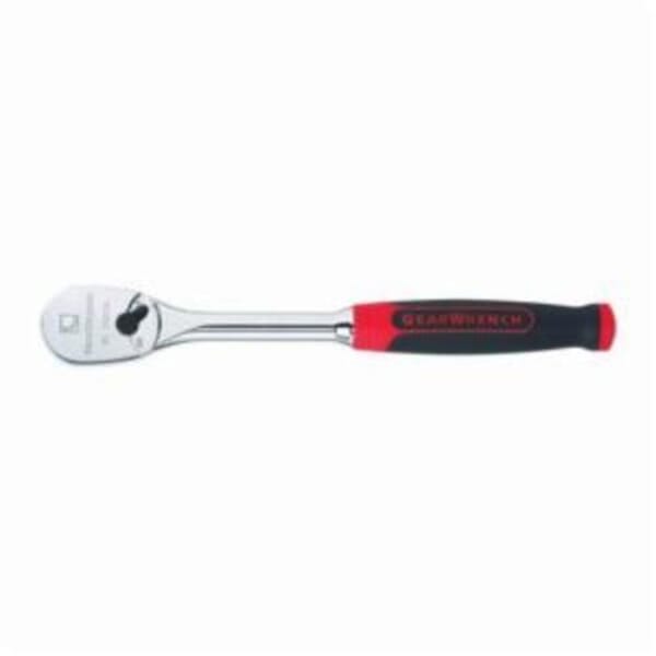 GEARWRENCH 81303F Hand Ratchet, 1/2 in Drive, Teardrop Head, 11.61 in OAL, Steel, Polished Chrome, ASME B1007.10