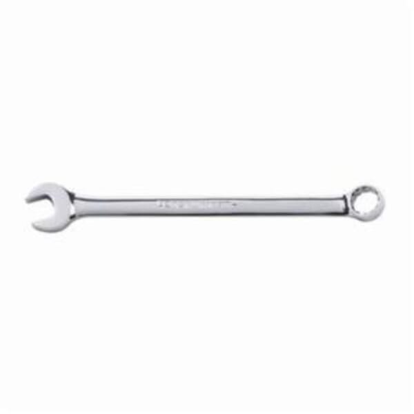 GEARWRENCH 81661 Long Length Open End Combination Wrench, 13/16 in Wrench, 12 Points, 15 deg Offset, 11.827 in OAL, Premium Alloy Steel, Polished Chrome