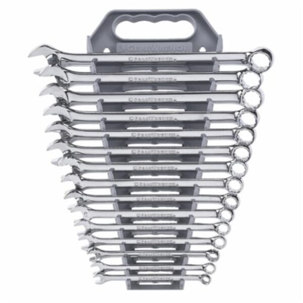 GEARWRENCH 81902 Long Length Combination Non-Ratcheting Wrench Set, 15 Pieces, 8 to 22 mm
