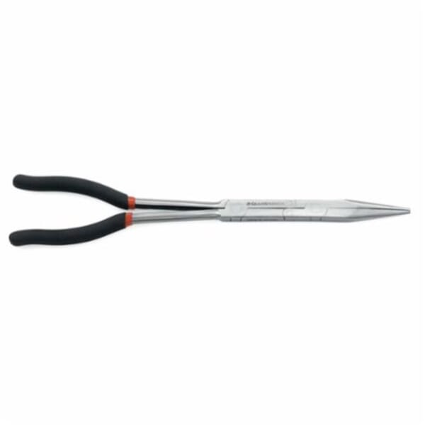 GEARWRENCH 82005D Double-X Long Nose Plier, Straight Alloy Steel Jaw, 3.15 in L x 0.68 in W Jaw, 13.46 in OAL