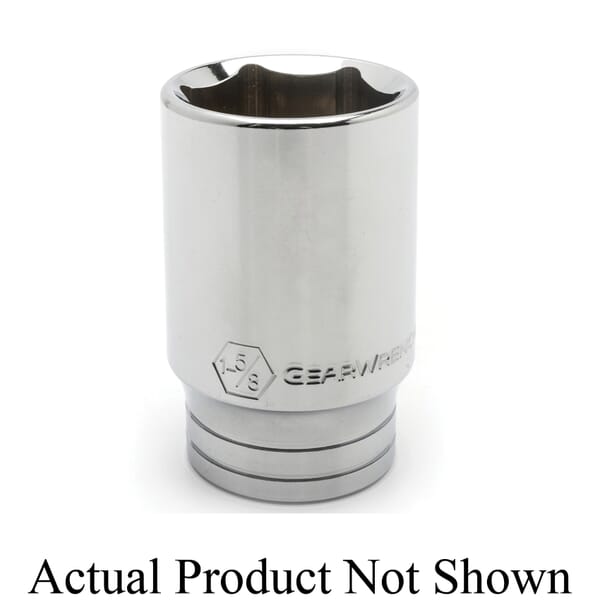 GEARWRENCH 82448 Socket, Hand Socket Style, 3/4 in Hex Drive, 1-7/16 in Deep Socket, 6 Points