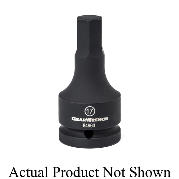 GEARWRENCH 84962 Standard Length Socket Bit, 3/4 in Hex Drive, 14 mm, 0.709 in L Bit, ASME Specified