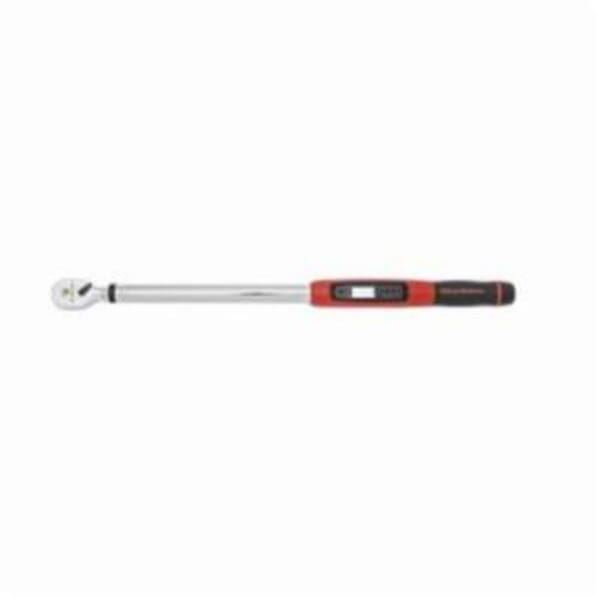 GEARWRENCH 85077 Electronic Torque Wrench, 1/2 in Drive, 25.1 to 250.8 ft-lb, 0.1 ft-lb/0.1 N-m Graduation, 24.62 in OAL, ASME B107.28M