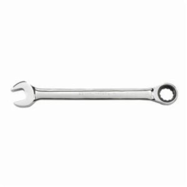 GEARWRENCH 9042 Jumbo Open End Regular Length Combination Wrench, 1-1/2 in Wrench, 12 Points, 0/15 deg Offset, 19.685 in OAL, High Alloy Steel, Polished Chrome