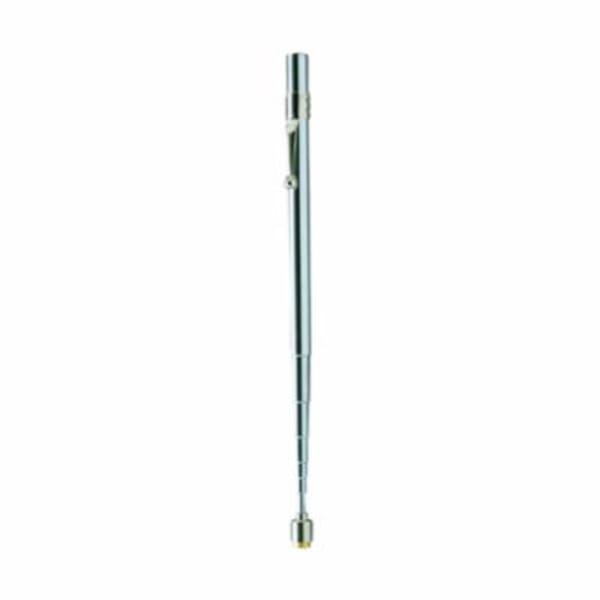 GENERAL 383NX Telescopic Magnetic Pickup, 2 lb Pull, 23-1/2 in L Extended, Long Handle, Steel, Nickel Plated