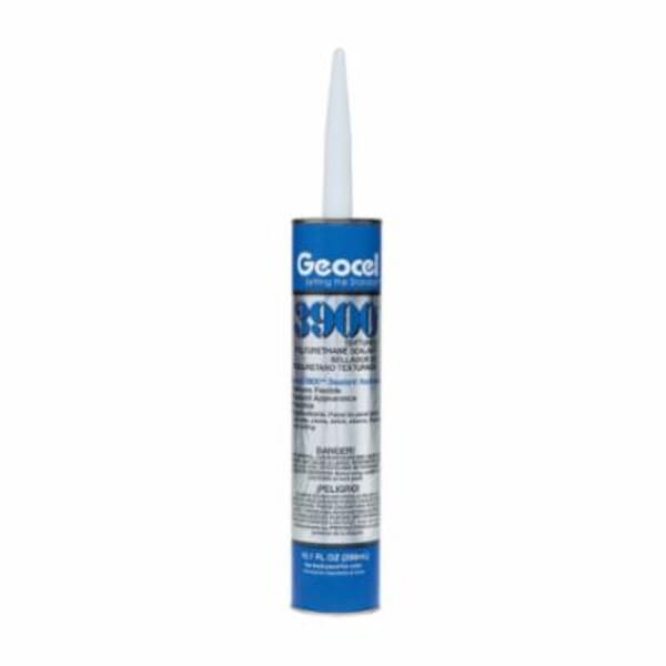 Geocel GC39102 3900 1-Component Textured Polyurethane Sealant, 10.1 oz Cartridge, Gray, Polyurethane Base